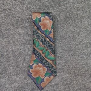 Designer Silk Tie Zylos By George Machado Floral Design Kitchen Garden Plants